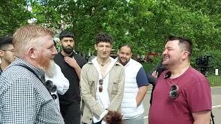 Beautiful Conversation Interrupted By Jealous Christian Hamza Ali Dawah Speakers Corner Sam Dawah