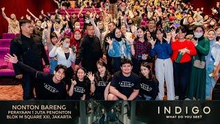 Perayaan 1 Juta Penonton bersama Pemain Indigo Nonton bareng di Blok M Square XXI