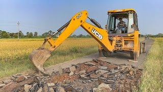 JCB 3DX Going to Village Road Picking and Crashes in Nellai  jcb video