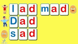‘ad’ Word Family Story Rad and His Dad  Learn to Read Short ‘A’ CVC Words