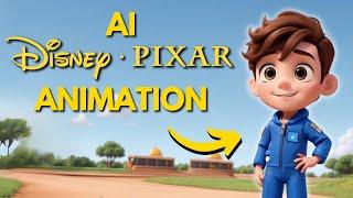 How to Make AI Generated Disney Pixar Animations FOR FREE