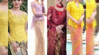 Inspirasi 36 styles kebaya brukat modern