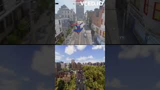 Marvels Spider-Man 2 vs Avengers Swinging ️ #shorts #spiderman2ps5 #marvelsspiderman2gameplay