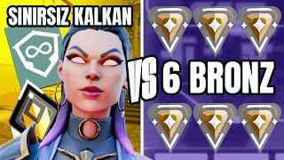 SINIRSIZ KALKANLI 1 RADİANT vs 6 BRONZ  Valorant