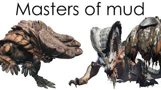 Monster Ecology  Barroth and Almudron in Monster Hunter