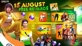 15 August Special Free Rewards  free fire new event  Ff New Event  Upcoming events in free fire