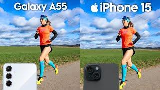 Samsung A55 vs iPhone 15 Camera Stabilization Test