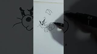 Tom & Jerry Furious Topsy Sticker #Drawing #Artistchallenge #Art