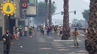 GTA 5 NPCs Riot  Massive NPC Battle & NPC Fight  Los Santos Madness