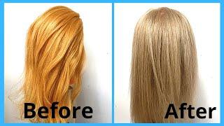 how to get rid of orange yellow hair - get rid of yellow hair in 5 minutes