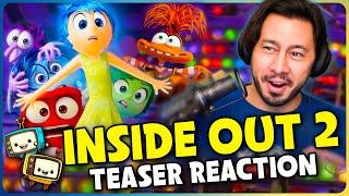 INSIDE OUT 2 Official Teaser Reaction  Pixar  Amy Poehler