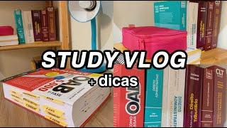 STUDY VLOG  dicas + minha preparação para a 1ª fase da OAB