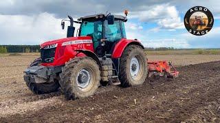 ЛУЧШАЯ подготовка ПОЧВЫ под посадку КАРТОФЕЛЯ Massey Ferguson 7722S с ПРОШИВКОЙ ДВИГАТЕЛЯ