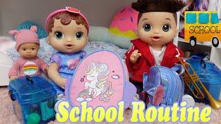 Baby Alive Abby Packing Backpack and Lunchbox School Morning Routine