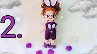 Amigurumi tavşan kulaklı bebek yapımı 2.bölümgövde örüyoruz#amigurumi #oyuncak #örgü