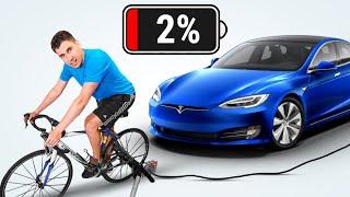 Charging an Electric Car with My Bike