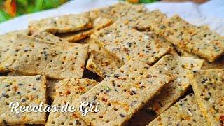 CRACKERS Sin Gluten de LENTEJAS te van a encantar - Recetas de Gri