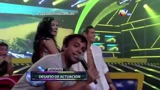 COMBATE 09042015 Micheille Soifer y Mario Irivarren En Desafío De Actuacion