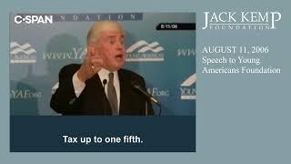 Jack Kemp talks to the Young Americas Foundation