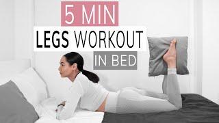 LEGS WORKOUT IN BED  easy exercises at home