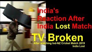 India after losing match  indian fan angry and sad reaction after losing match  #indialost