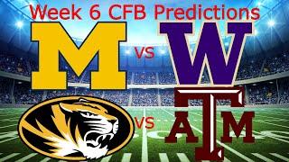 My College Football Week 6 Predictions