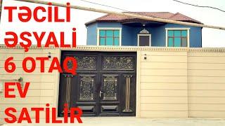 TƏCİLİ ƏSAS YOLA YAXİN ƏŞYALİ 6 OTAQLİ EV 0705604840 kod 462