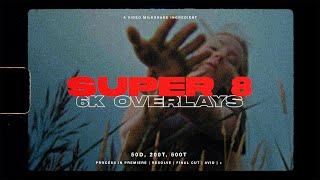 Super 8 Overlay Pack  Film Mattes Grain Dust Burns 6K Resolution