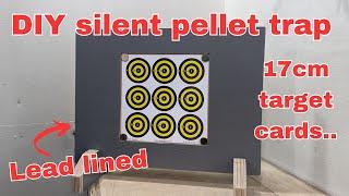 DIY silent air rifle pellet trap takes 17cm target cards