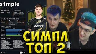 РЕАКЦИЯ ЭВЕЛОНА НА СИМПЛ ТОП 2 HLTV  EVELONE И ЗЛОЙ СМОТРЯТ S1MPLE TOP 2 zloy zloy live