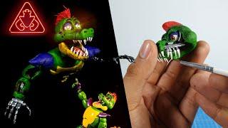 BROKEN MONTY Five Nights at Freddys Security Breach PLASTILINA PORCELANA POLYMER CLAY