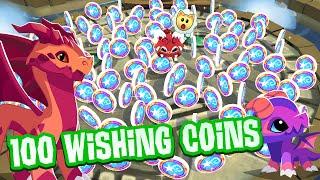 100 Wishing Coins for 100 Dragons...  Animal Jam