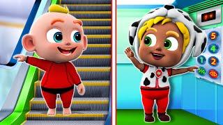 Amazing Escalator Song  Safety Tips For Babies   NEW Funny Nursery Rhymes For Kids