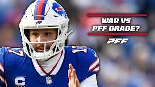 What is the difference in PFF Grade and WAR?  PFF