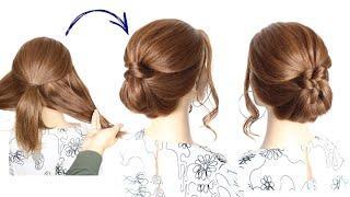   EASY UPDO for SHORT MEDIUM HAIR  How to Easy Updo TUTORIAL by Another Braid