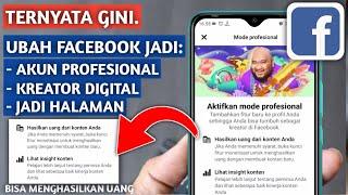 CARA MENGUBAH AKUN FACEBOOK MENJADI AKUN PROFESIONAL  AKUN BISNIS FACEBOOK