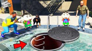 GTA 5  I Found A SECRET BILLIONAIRE BUNKER Under Franklin House.. GTA 5 Mods