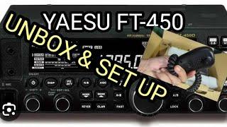 YAESU FT-450D UNBOX AND SET UP - 2023