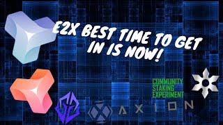 E2X best time to get in is now Axion first staking rewards T2XNUICSE and Betfury