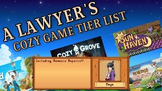 A Lawyers Cozy Game Tier List 2023