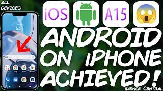 REAL ANDROID Achieved On iPhone 14 Works on All iPhone Models With Demo