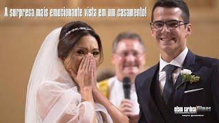 A SURPRESA MAIS EMOCIONANTE JÁ VISTA EM UM CASAMENTO