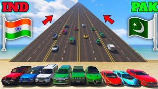 Gta 5 Indian Cars Vs Pakistan Cars Vs Super Cars World Longest Climbing Drag Race  Gta 5 gameplay