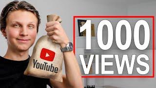 How Much YouTube Pays You For 1000 Views In 2024
