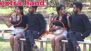 EXTRA hand prank on cute girl Amazing Reaction  Shashi Chandra vlog
