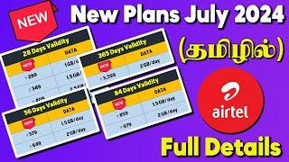 Airtel New Recharge Plan  July 2024 Update  Tamil