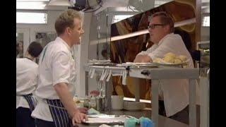 Vic Reeves orders two fried eggs at Gordon Ramseys Hells Kitchen 2004