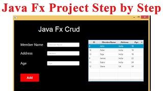 JavaFx Project Step by Step