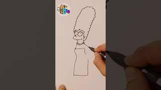 How to draw Marge -The Simpsons #drawing #drawinganimals #drawingforkids #howtodraw