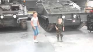 Dancing little soldier